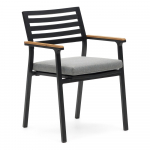 Juoda metalinė sodo kėdė Bona - Kave Home
