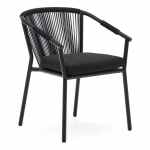 Juoda metalinė sodo kėdė Xelida - Kave Home