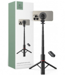 Juoda selfie - asmenukių lazka - trikojis "Tech-Protect L06S Magsafe Bluetooth Selfie Stick Tripod"