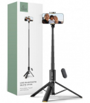 Juoda selfie - asmenukių lazka - trikojis "Tech-Protect L08S Bluetooth Selfie Stick Flexible Tripod"