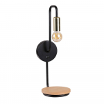 Juodai auksinės spalvos sieninis šviestuvas Bipi - Candellux Lighting