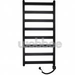 Juodas elektrinis rankšluosčių džiovintuvas WOBBEE TENBY BLACK 50x100cm, dešininis