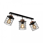 Juodas metalinis lubinis šviestuvas 12x56 cm Glob - Candellux Lighting