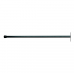 Juodas reguliuojamo ilgio dušo užuolaidų strypas InterDesign Cameo, ilgis 109 - 190 cm