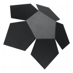 Juodas sieninis šviestuvas Izar - Nice Lamps