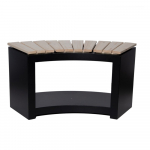 Juodas sodo suolas Curved - Esschert Design