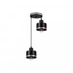 Juodo metalo pakabinamas šviestuvas Wama - Candellux Lighting