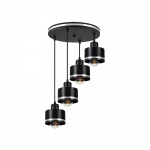 Juodo metalo pakabinamas šviestuvas Wama - Candellux Lighting