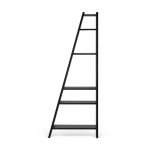 Juodos spalvos knygų spinta TemaHome Delta