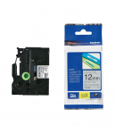 Juostelė BROTHER TZE-M931, 12 mm x 5 m, juodos raidės sidabriniame fone
