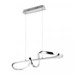 Kabantis šviestuvas sidabrinės spalvos LED Padua – Trio