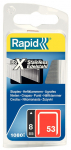 Kabės Rapid Nr. 53 nerūdyjančio plieno | 8 mm, 1080 vnt. (plast. Dėž.)