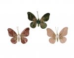 Kalėdinė dekoracija BUTTERFLY, 3 rūšių, 2 x 14 x 11 cm