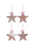 Kalėdinė dekoracija SPARKLE PINK STAR