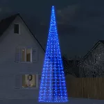 Kalėdų eglutė ant vėliavos stiebo, 800cm, 3000 mėlynų LED