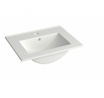 KAMĖ keramikinis praustuvas Luara, baltas : Dydis - 81x39cm, Spalva - Balta