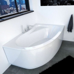 Kampinė akrilo vonia Riho Lyra 140, 154, 170 cm