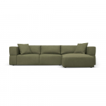 Kampinė sofa šviesiai žalios spalvos (su dešiniuoju kampu) Esther – Milo Casa