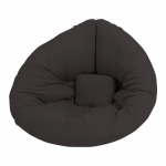 Karup Design Mini Nido tamsiai pilka vaikiška sofa-židinys