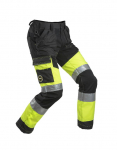 Kelnės 6077 Superstrech Hi-viz CL1, juoda/geltona 56, Dimex