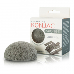 Kempinėlė veidui su bambuko medienos anglimi Konjac Sponge Bamboo Charcoal