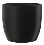 Keraminis vazonas BASEL FASHION, juodos sp., 12 x 10 cm