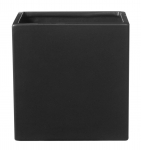 Keraminis vazonas LATINA, juodos sp., matinis, 17 x 17 cm