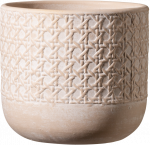 Keraminis vazonas VIENNA, kreminės sp., 13 x 12 cm