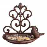 Ketaus pusapvalė paukščių lesyklėlė Esschert Design, plotis 18,3 cm