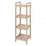 Keturių aukštų akacijos medienos vonios lentyna Weko Acina