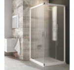 Keturkampė dušo kabina Ravak BLRV2 - 80x80 : Dešinės pusės (R) dušo kabinos matmenys mm - 800 mm, Kairės pusės (L) dušo kabinos matmenys mm - 800 mm, Profilio spalva - Balta, Stiklas - Skaidrus