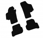 Kilimėliai ARS Škoda Yeti /2009+ - Dangos tipas 2081 - Luxury juoda /apsiūta juostele