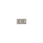 Kištukinis lizdas, 16A, 2-vietis, baltas