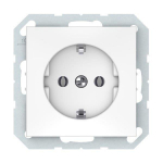 Kištukinis lizdas be rėmelio Vilma QR1000, su įžeminimu, baltos sp., 3 vnt.