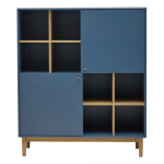 Knygų spinta tamsiai mėlynos spalvos 118x138 cm Color Living – Tom Tailor