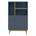 Knygų spinta tamsiai mėlynos spalvos 80x134 cm Color Living – Tom Tailor