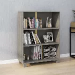 Knygų spintelė HAMAR, šviesiai pilka, 85x35x112cm, pušis