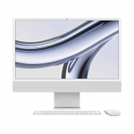 Kompiuteris Apple iMac 24" Retina 4.5K (4480x2520), CPU-M3 8C, 24GB, 1TB, GPU-10C, MacOS, Magic belaidė klaviatūra Touch ID su skaičiais (2023) – Silver (Z19D001DH)