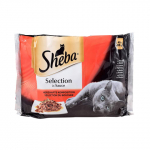 Kons. ėdalas kat. su mėsa SHEBA DUETT, 4X85g