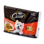 Konservuotas šunų ėdalas su vištiena, jautiena ir morkomis CESAR, 400 g