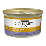 Konservuotas visavertis kačių ėdalas su ėriena GOURMET GOLD SAVOURY, 85 g
