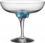 Kosta Boda Šampano taurė Sugar Dandy mėlynos spalvos 320 ml