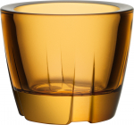 Kosta Boda Tealight žvakidė Bruk oranžinės spalvos