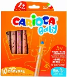 Kreidelės mažyliams CARIOCA BABY 3in1 1+, 10 vnt.