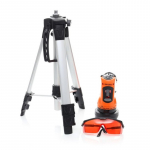 Kryžminių linijų lazerinis nivelyras su stovu