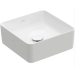 Kvadratinis pastatomas ant stalviršio praustuvas Villeroy&Boch Collaro 38x38cm