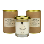 Kvepianti žvakė stikliniame indelyje LUXURY CANDLE, 3 rūšys, 10 cm
