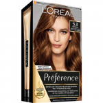 L'Oréal Paris Preference Permanent Hair Color Ilgalaikiai plaukų dažai, 5.3 Virginia
