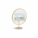 Laisvai pastatomas aukso spalvos rėmelis 10 x 15 cm dydžio nuotraukai Umbra Infinity