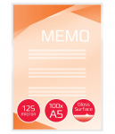 Laminavimo vokeliai GBC, A5, 154x216 mm, 125 mik., blizgūs, 100 vnt.